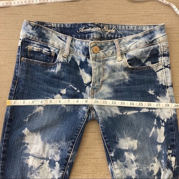 Custom Bleached American Eagle Straight Jeans 6 - Picture 10 of 14